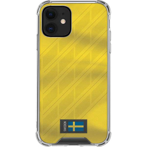 Sweden Soccer Flag iPhone 12 Clear Case